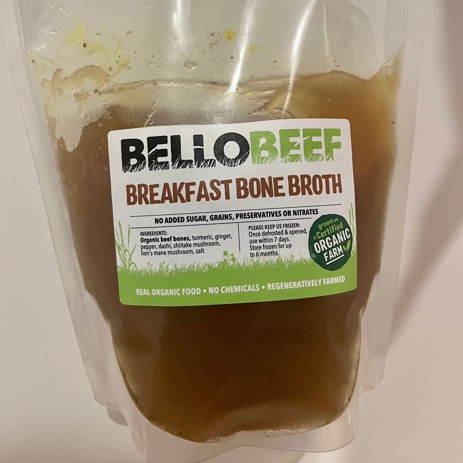 Organic Breakfast Bone Broth 1L-Levenvale Farm