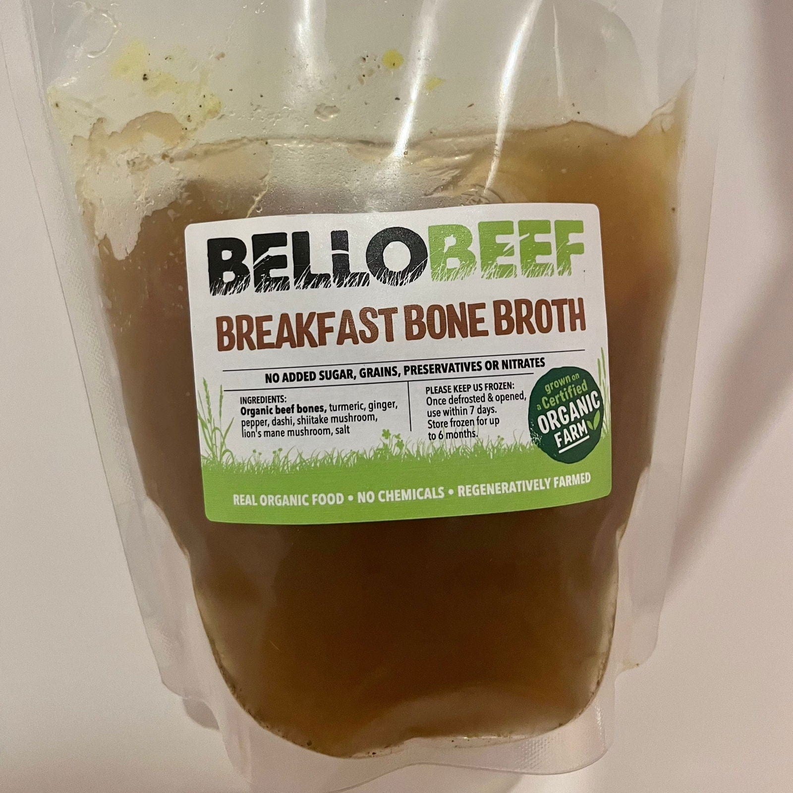 Organic Breakfast Bone Broth 1L-Levenvale Farm
