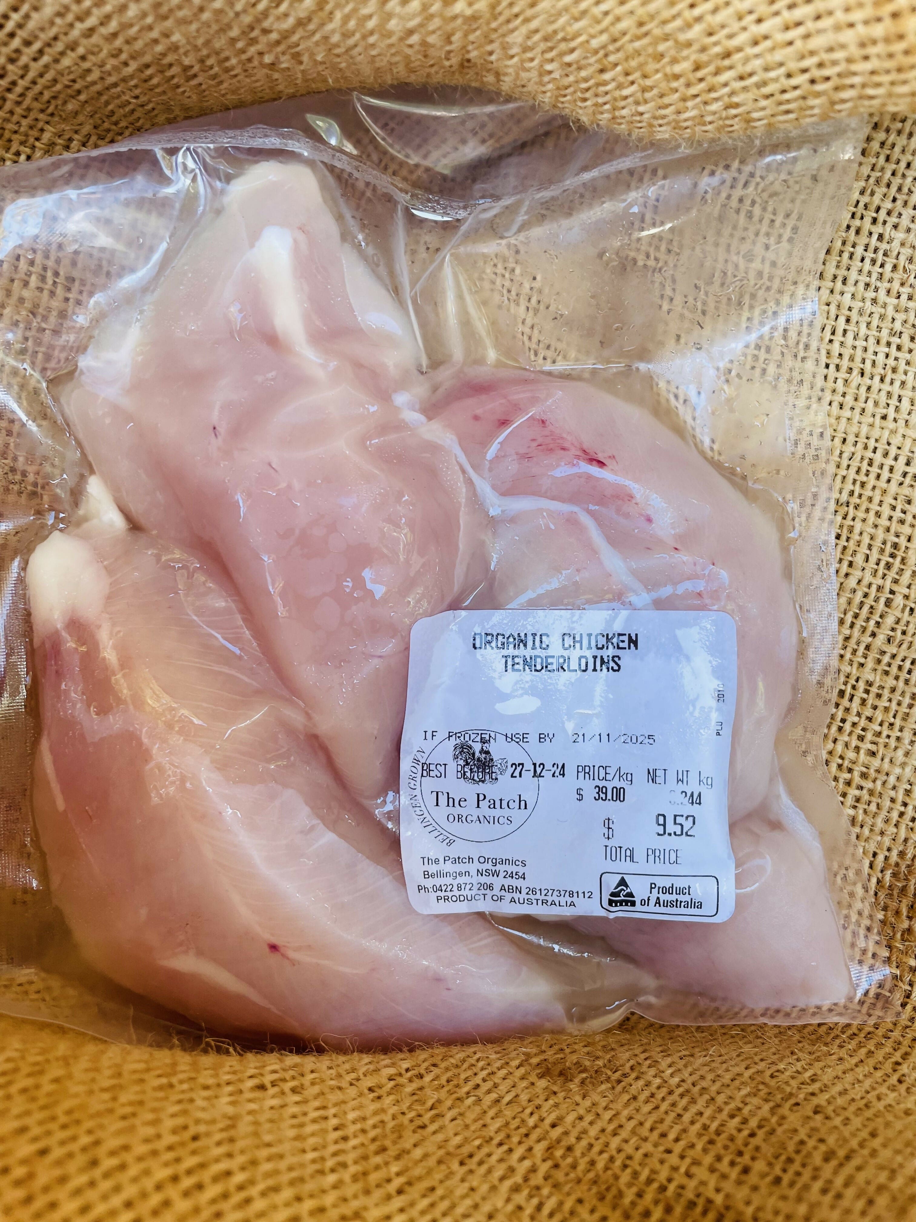 The Patch Organics Chicken Pre-Order from 20th Dec Organic Chicken Tenderloin