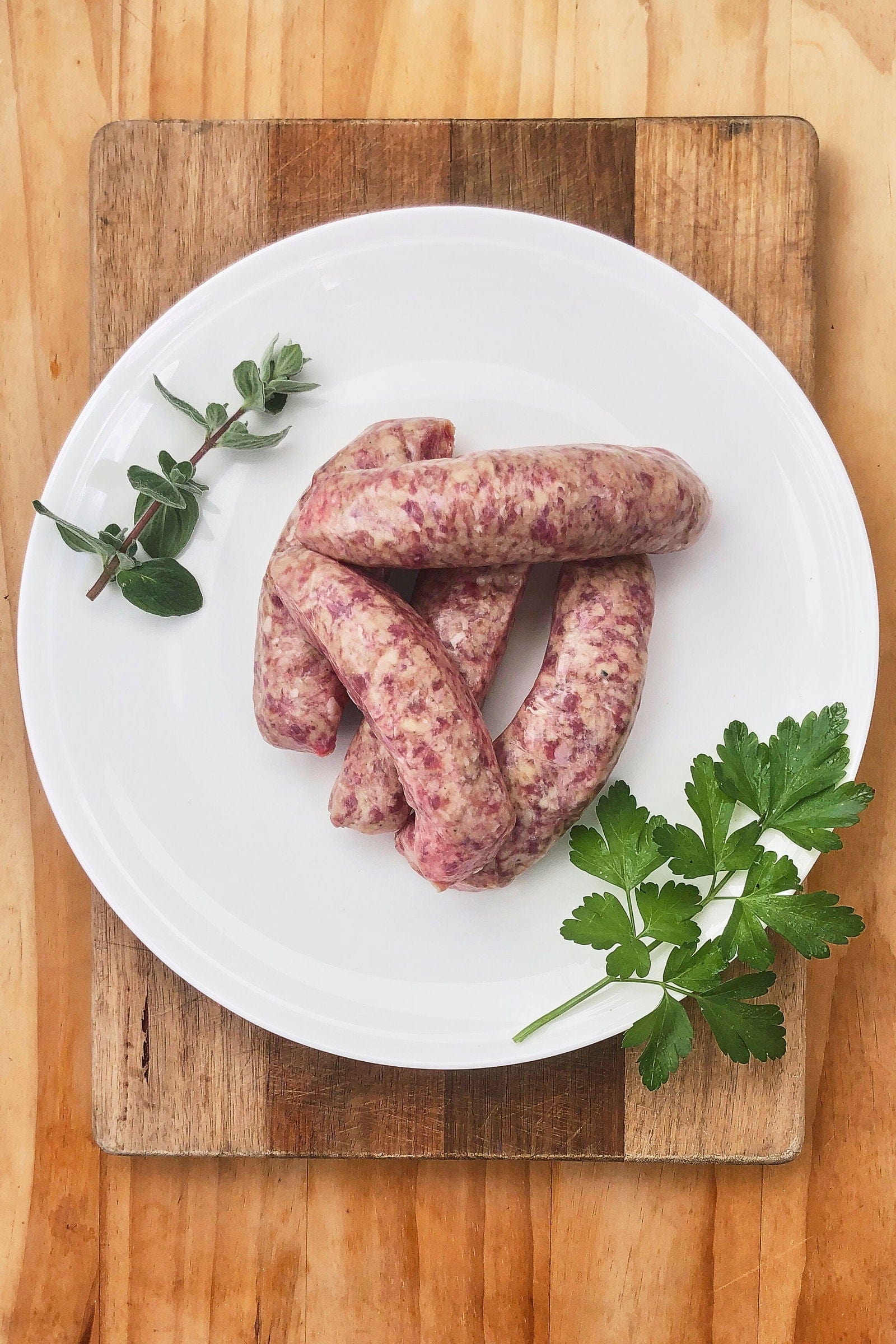 Organic Beef Sausage (English)-Levenvale Farm