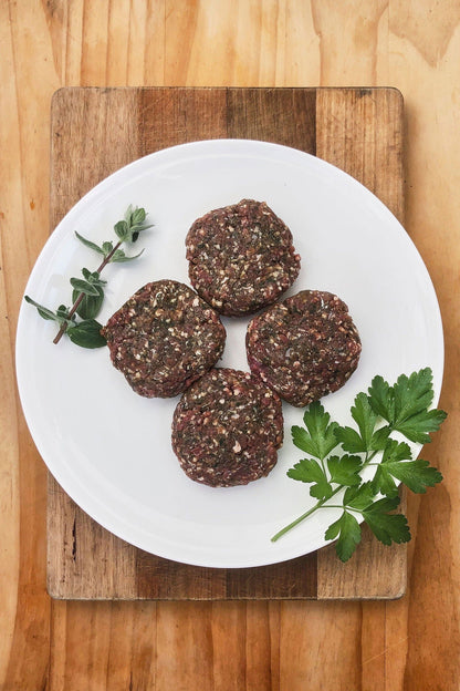 Organic Burger Patties - Greek-Levenvale Farm