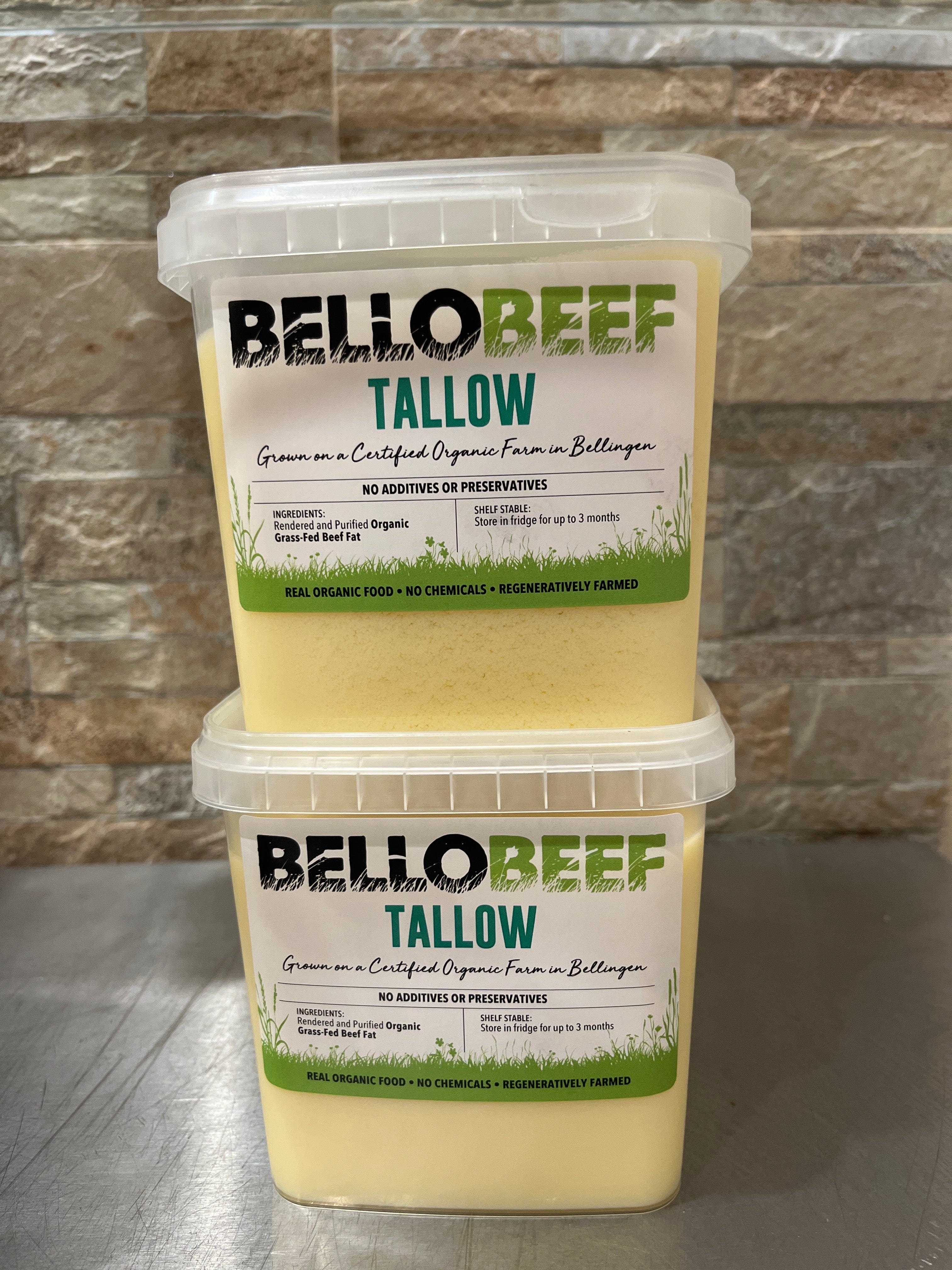 Bello Beef 2 x 1L Organic Tallow