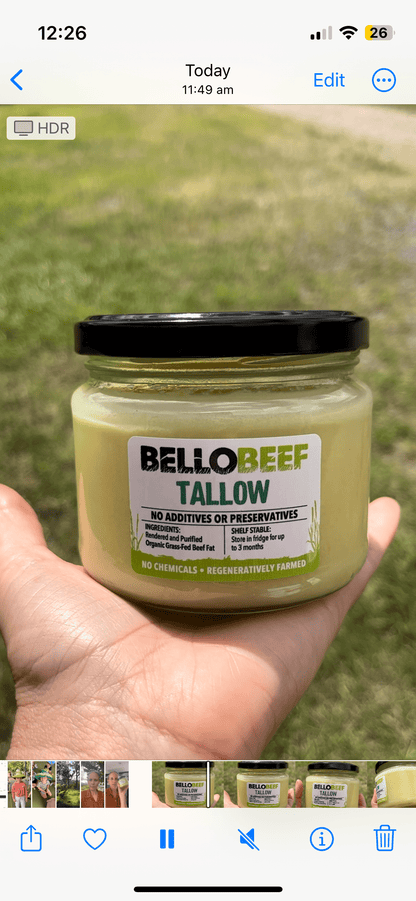 Bello Beef 300ml (Glass Jar) Organic Tallow