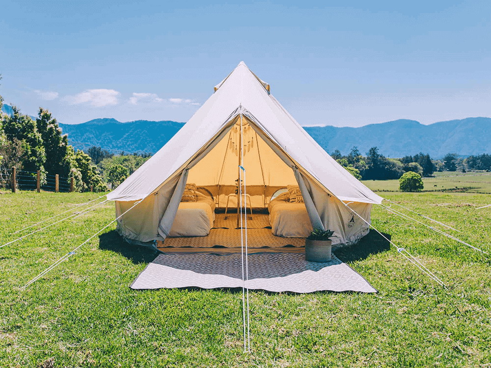 Levenvale Farm Events Glamping in a Bell Tent ("Fire Long Lunch" weekend)