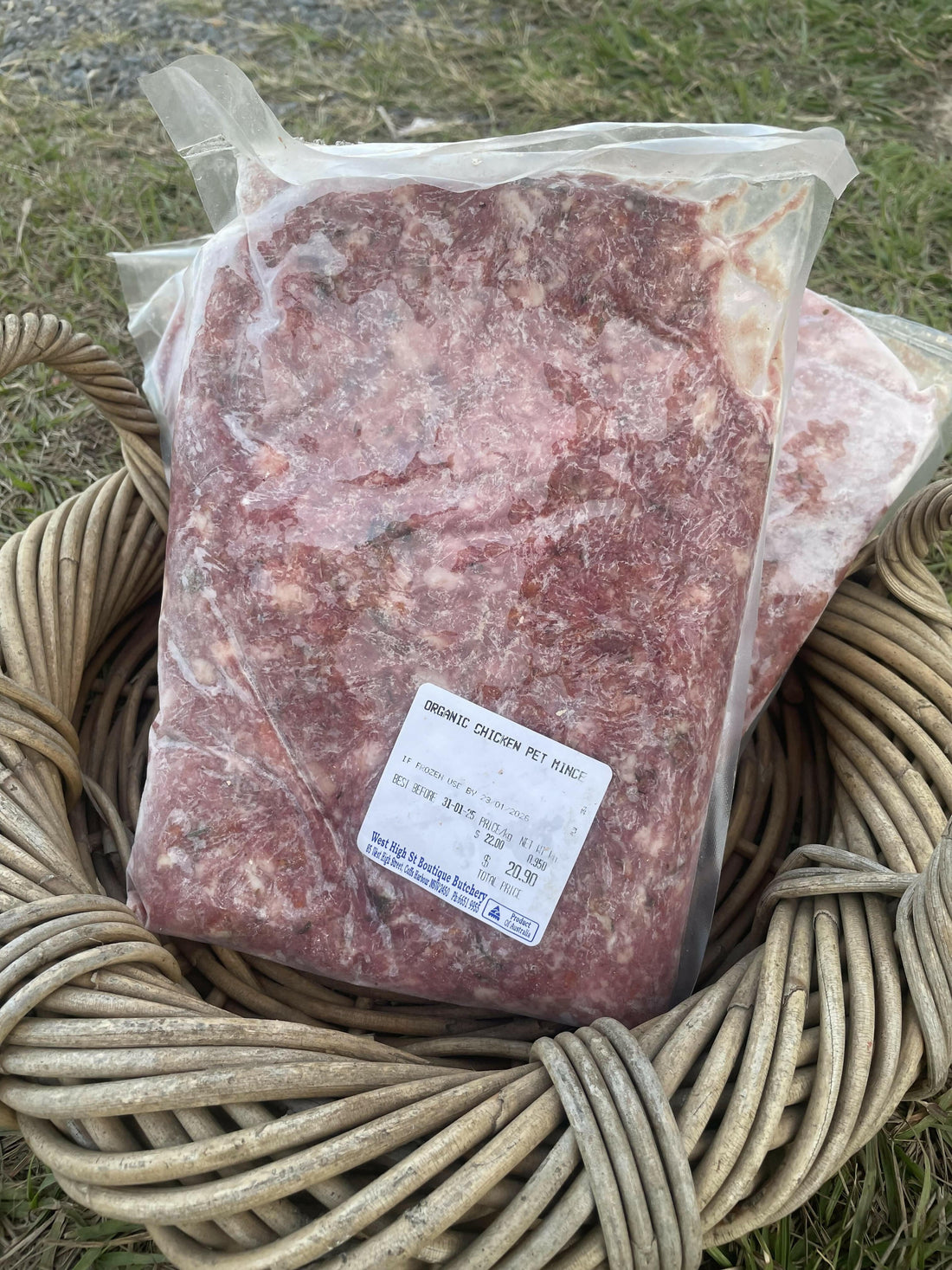 The Patch Organics Chicken Organic Chicken Mince For Pets - Raw